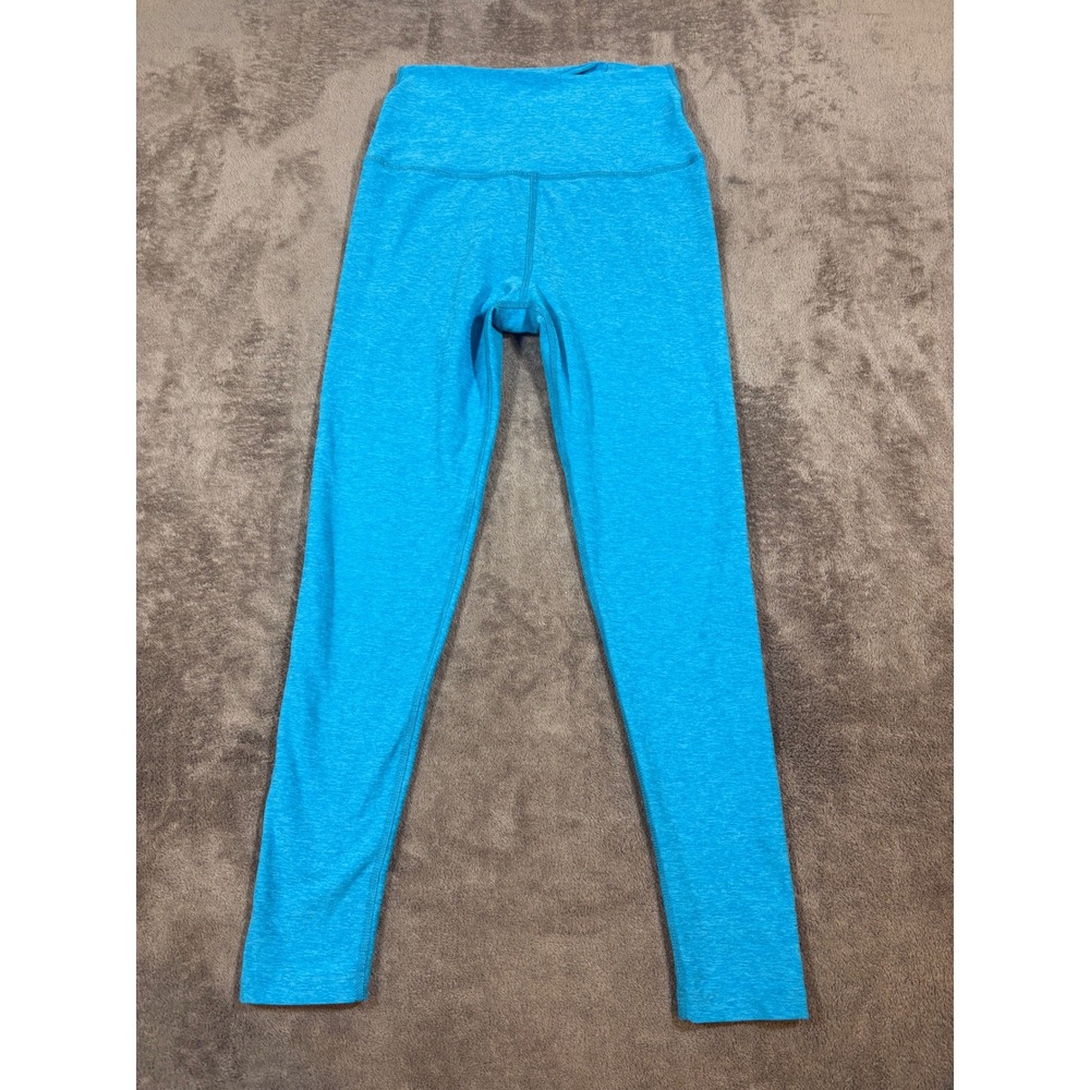 Beyond Yoga Spacedye High Waisted Crossover Leggings Blue Turquoise Heather M